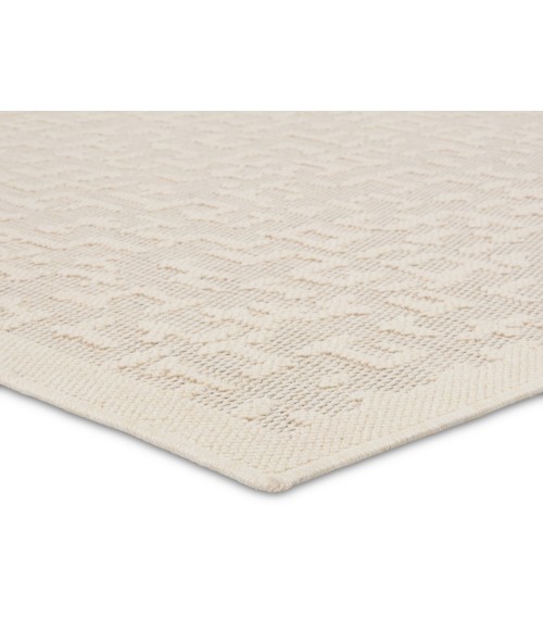CNT01 Axiom Rug Vibe by Jaipur Living Axiom Indoor/Outdoor Abstract Cream Area Rug 2'X3'