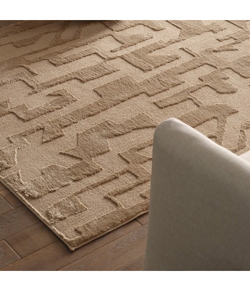 Nikki Chu Calix By Nikki Chu Natural (Tan / Beige / Taupe) Cnu05 6 Ft. 7 In. X 9 Ft. 6 In. Rect. Rug