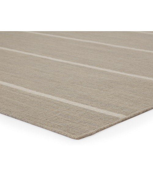 Jaipur Living Cape Cod Handmade Stripe Gray/ White Area Rug (7'10"X9'10")