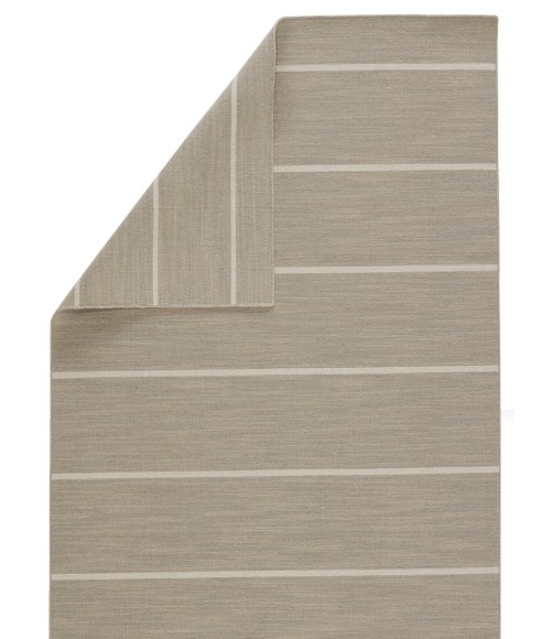 Jaipur Living Cape Cod Handmade Stripe Gray/ White Area Rug (7'10"X9'10")