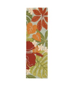Jaipur Living Coastal Lagoon Luau COL20 Multicolor/Blue 2 ft. 6 in. X 8 ft. Rectangle Rug