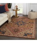 Vibe by Jaipur Living Cressida Handmade Medallion Dark Pink/ Blue Area Rug (5'X8')
