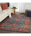 Cardamom Area Rug Vibe by Jaipur Living Cinnabar Handmade Medallion Red/ Blue Area Rug (9'X12')