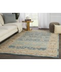 Vibe by Jaipur Living Jensine Handmade Oriental Blue/ Beige Area Rug (8'X10')