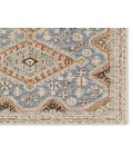 COM17 Zascha Rug Vibe by Jaipur Living Zascha Handmade Medallion Blue/ Brown Area Rug 9'X12'