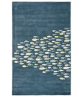 Jaipur Living Schooled Handmade Animal Blue/ Gray Area Rug (5'X8')
