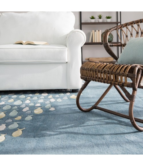 Jaipur Living Schooled Handmade Animal Blue/ Gray Area Rug (5'X8')