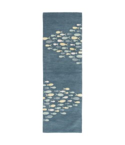 Jaipur Living Coastal Resort Schooled COR01 Blue/Gray 2 ft. 6 in. X 8 ft. Rectangle Rug