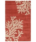 Coastal Seaside Area Rug Jaipur Living Bough Handmade Abstract Coral/ Tan Area Rug (5'X8')