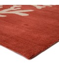 Coastal Seaside Area Rug Jaipur Living Bough Handmade Abstract Coral/ Tan Area Rug (5'X8')