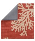 Coastal Seaside Area Rug Jaipur Living Bough Handmade Abstract Coral/ Tan Area Rug (5'X8')
