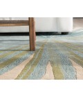 Coastal Seaside Area Rug Jaipur Living Palmetto Handmade Floral Blue/ Green Area Rug (5'X8')