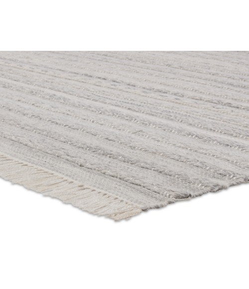 Jaipur Living Torre Indoor/ Outdoor Solid Light Gray/ Cream Area Rug (8'X10')