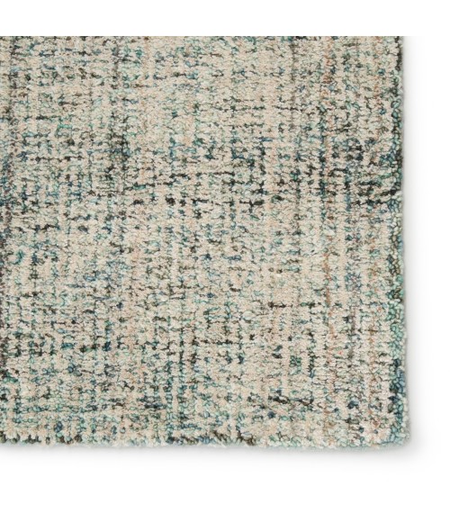 Jaipur Living Ritz Handmade Solid Turquoise/ Ivory Area Rug (8'X10')