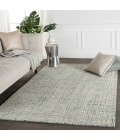 Jaipur Living Ritz Handmade Solid Turquoise/ Ivory Area Rug (8'X10')