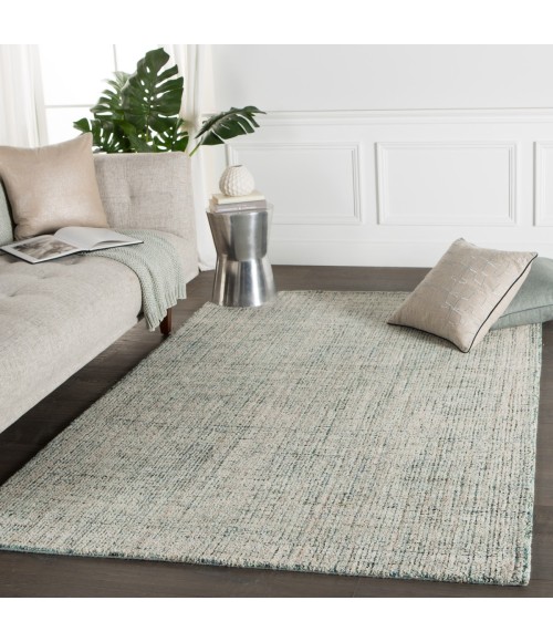 Jaipur Living Ritz Handmade Solid Turquoise/ Ivory Area Rug (8'X10')