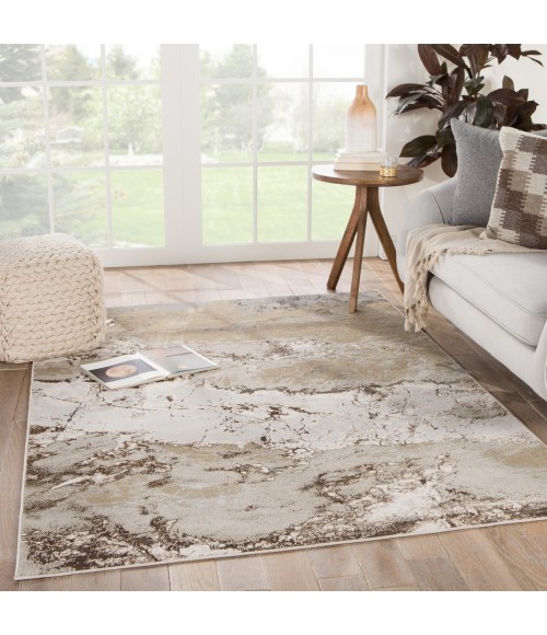 Jaipur Living Cisco Abstract Gray/ Brown Runner Rug (2'2"X8')