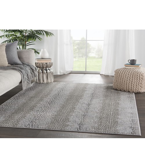 Jaipur Living Axis Animal Gray/ Natural Area Rug (6'7"X9'6")