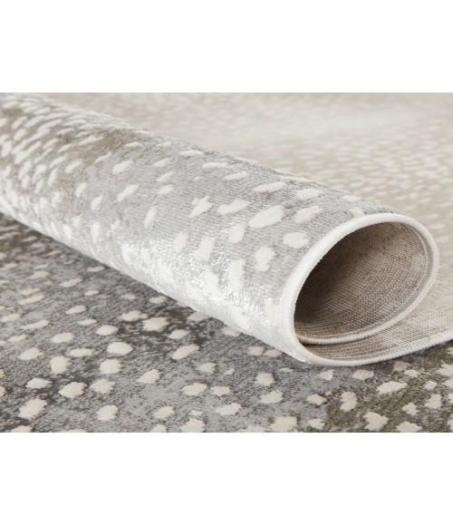 Jaipur Living Axis Animal Gray/ Natural Area Rug (6'7"X9'6")