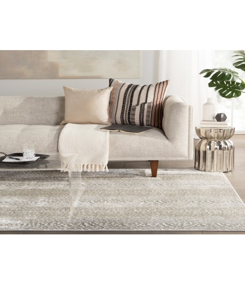 Jaipur Living Axis Animal Gray/ Natural Area Rug (6'7"X9'6")