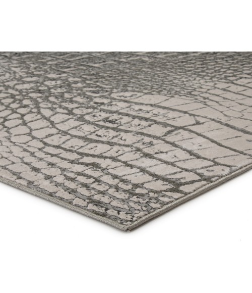Catalyst Area Rug Jaipur Living Canberra Animal Gray/ Black Runner Rug (3'3"X12')