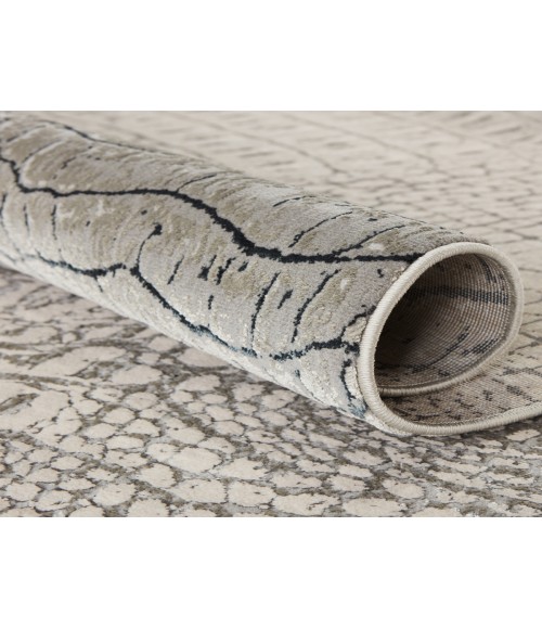 Catalyst Area Rug Jaipur Living Canberra Animal Gray/ Black Runner Rug (3'3"X12')