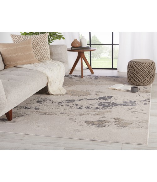 Jaipur Living Cisco Abstract Light Gray/ Silver Runner Rug (2'2"X8')