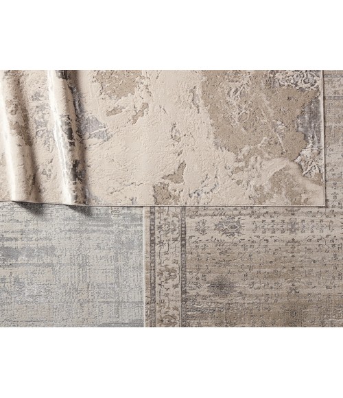 CTY11 Cisco Rug Jaipur Living Cisco Abstract Light Gray/ Silver Round Area Rug 8' RND