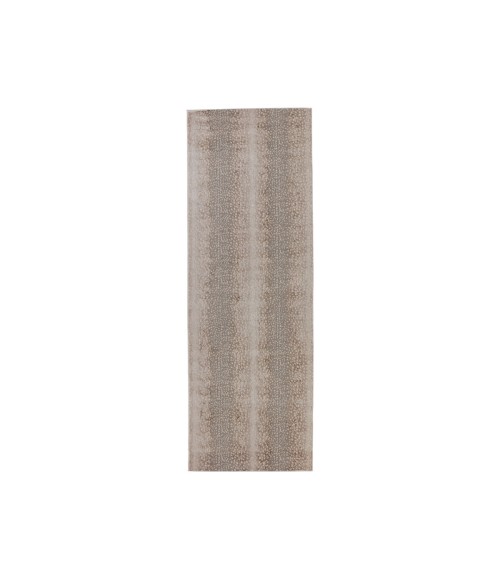 Jaipur Living Axis Animal Pattern Light Gray/ Brown Runner Rug 3'3"X12'