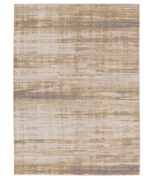 CTY15 Conclave Rug Jaipur Living Conclave Abstract Gold/ Cream Area Rug 9'6"X13'