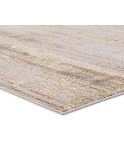 CTY15 Conclave Rug Jaipur Living Conclave Abstract Gold/ Cream Area Rug 9'6"X13'