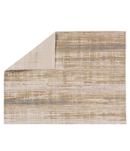 CTY15 Conclave Rug Jaipur Living Conclave Abstract Gold/ Cream Area Rug 9'6"X13'
