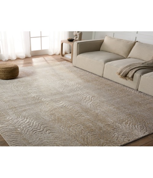 Jaipur Living Dune Animal Pattern Brown/ Taupe Area Rug 5'X7'6"