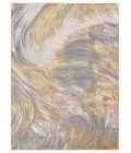 Jaipur Living Zione Abstract Gold/ Gray Runner Rug 2'2"X8'