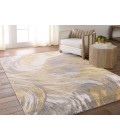 Jaipur Living Zione Abstract Gold/ Gray Runner Rug 2'2"X8'