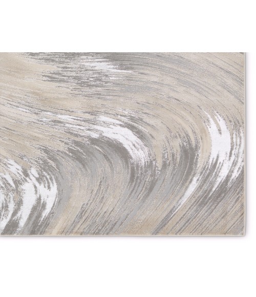 Jaipur Living Zione Abstract Taupe/ Gray Runner Rug 2'2"X8'