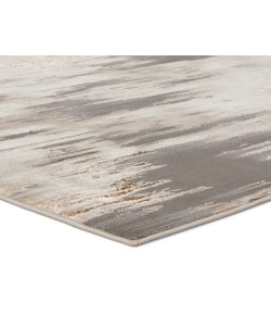 Jaipur Living Ulysses Abstract Taupe/ Gray Runner Cty23 Area Rug 3 ft. 3 in. X 12 ft. Runner