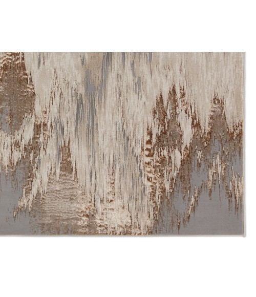 Jaipur Living Ulysses Abstract Taupe/ Gray Area Rug 6'7"X9'6"