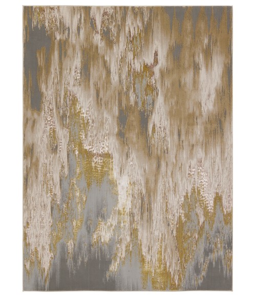 Jaipur Living Ulysses Abstract Gold/ Gray Area Rug 7'10"X10'6"