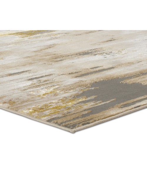 Jaipur Living Ulysses Abstract Gold/ Gray Area Rug 7'10"X10'6"