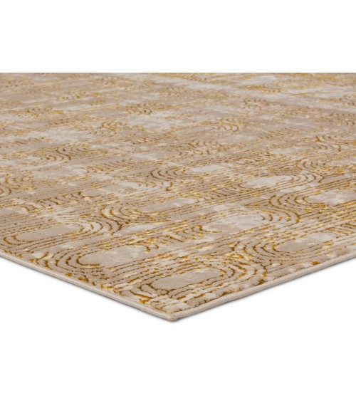 Jaipur Living Gimeas Geometric Gold/ Taupe Area Rug 9'3"X13'