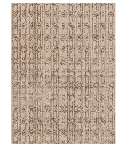 Jaipur Living Gimeas Geometric Gold/ Beige Area Rug 5'X7'6"