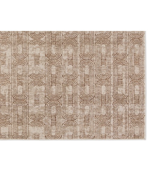 Jaipur Living Gimeas Geometric Gold/ Beige Area Rug 5'X7'6"