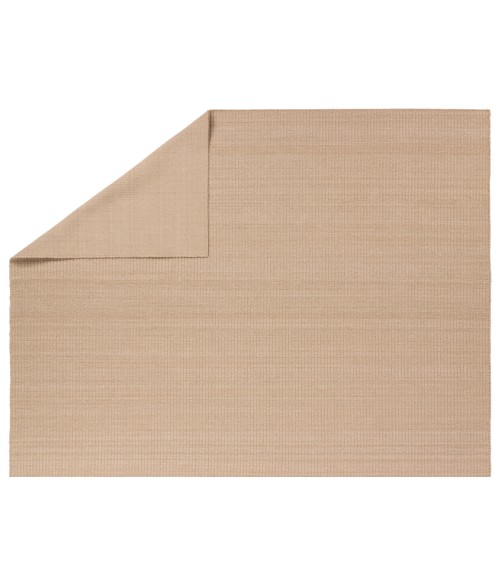 DAN02 Facet Rug Jaipur Living Facet Handmade Indoor/Outdoor Solid Tan Area Rug 9'X12'