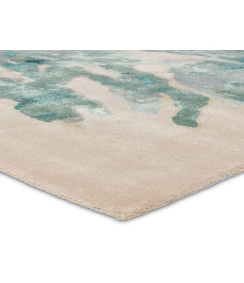 Jaipur Living Atoll Handmade Animal Pattern Teal/ Sage Area Rug 9'X12'