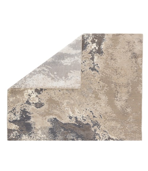 Delmara Area Rug Jaipur Living Aegean Abstract Gray/ Beige Area Rug (5'3"X7'6")