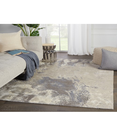 Delmara Area Rug Jaipur Living Aegean Abstract Gray/ Beige Area Rug (5'3"X7'6")
