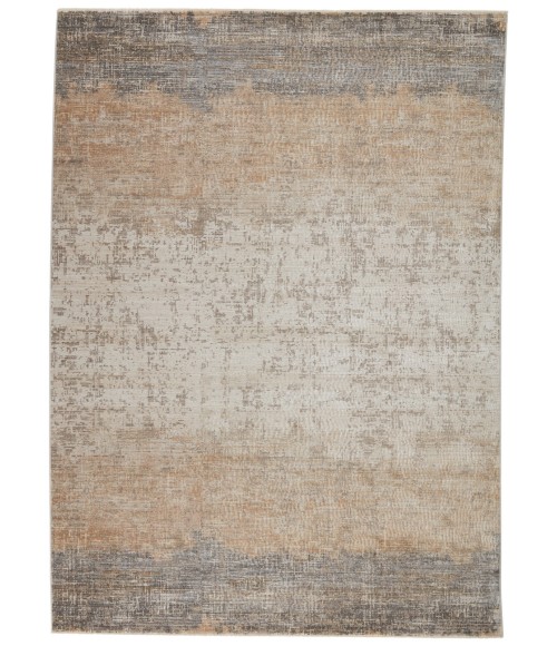 En Blanc Area Rug Vibe by Jaipur Living Akari Abstract Gray/ Light Tan Area Rug (7'10"X10'10")