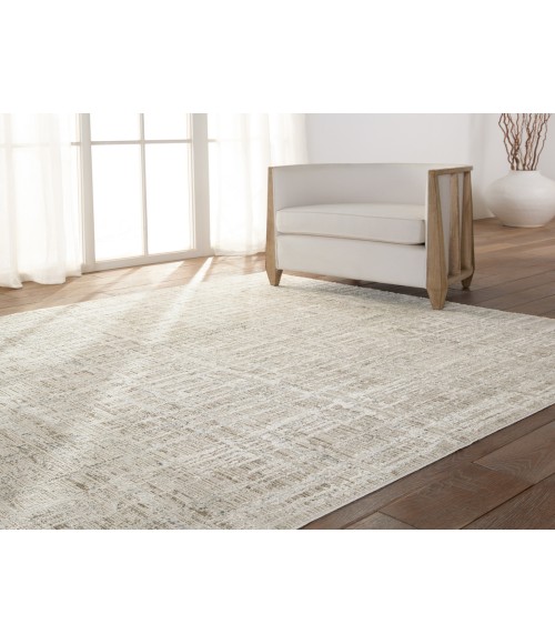 EBC10 Sovis Rug Vibe by Jaipur Living Sovis Abstract Light Gray/ Ivory Area Rug 8'10"X12'7"