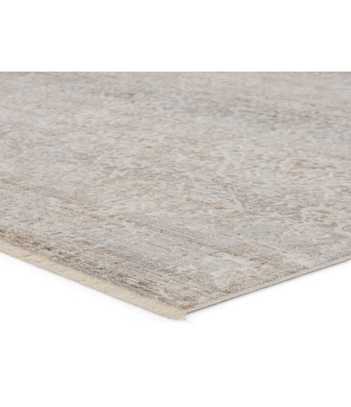 Vibe by Jaipur Living Wayreth Floral Taupe/ Silver Area Rug 5'3"X7'6"